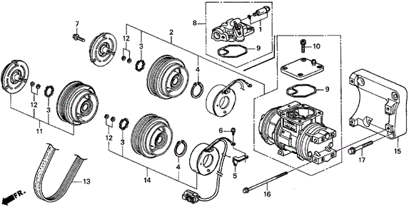 CL A / C COMPRESSOR (DENSO) (2)