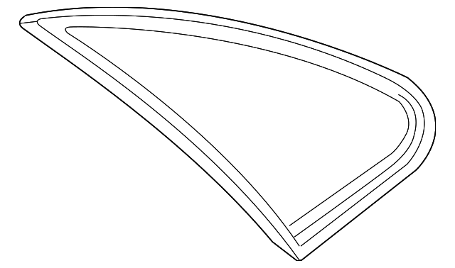 8450585Z00 Деталь QUARTER GLASS, RIGHT