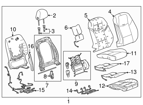 ATS PASSENGER SEAT COMPONENTS