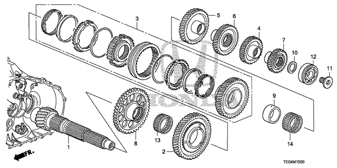ACCORD COUPE MT COUNTERSHAFT (V6)