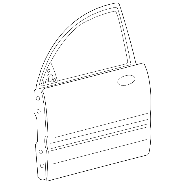 76003-3L020 Деталь DOOR SHELL, LEFT