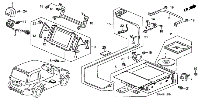 ELECTRICAL / EXHAUST / HEATER / FUEL/NAVIGATION SYSTEM ('06-) for 2006 Honda PILOT #1
