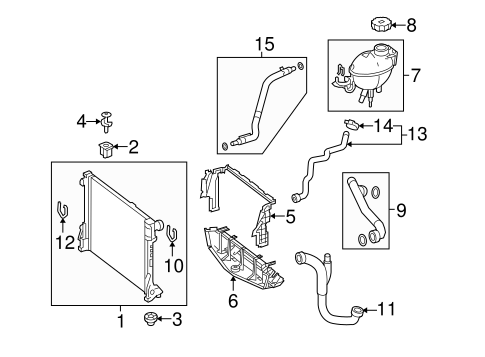 E550 RADIATOR & COMPONENTS 4