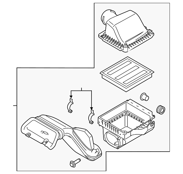 FL3Z-9600-D Деталь AIR CLEANER ASSY