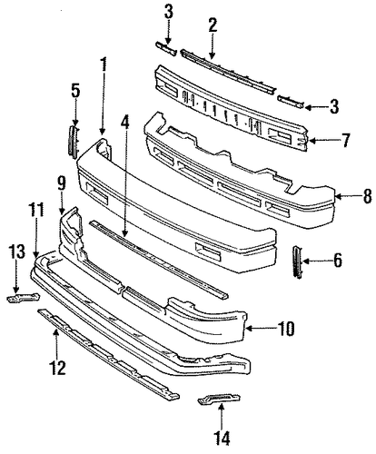 MR2 BUMPER & COMPONENTS - FRONT