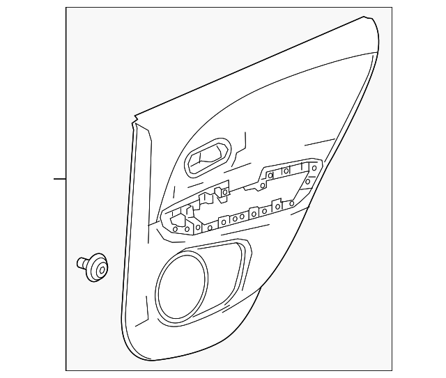 83751-T7W-A91ZB Деталь LINING, L. RR. DOOR (LOWER) *NH938L* (NE