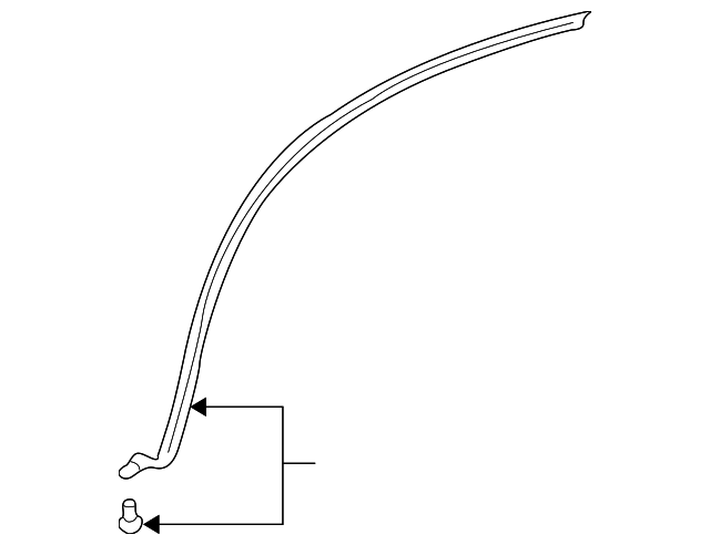 91071FA011 Деталь WHEEL OPNG MLDG, LEFT