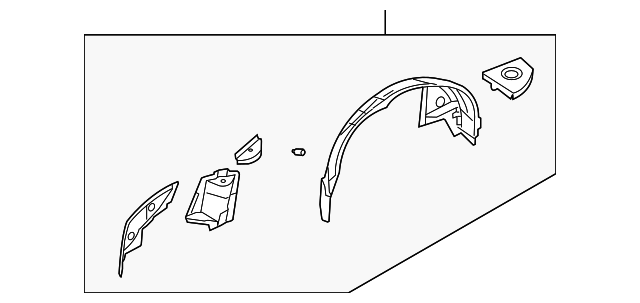 5099571AA Деталь INNER WHEELHOUSE, LEFT