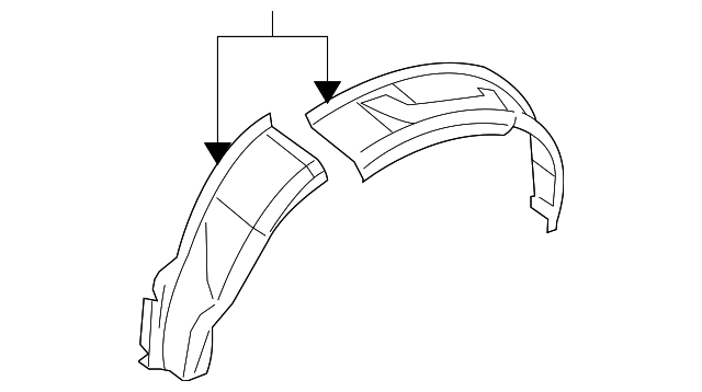 5103035AB Деталь OUTER WHEELHOUSE, LEFT