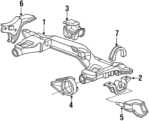 1986 Honda CIVIC SEDAN RUBBER ASSY., ENGINE SIDE MOUNTING - (50820SB2305) 1986 Honda CIVIC SEDAN RUBBER ASSY., ENGINE SIDE MOUNTING - (50820SB2305)