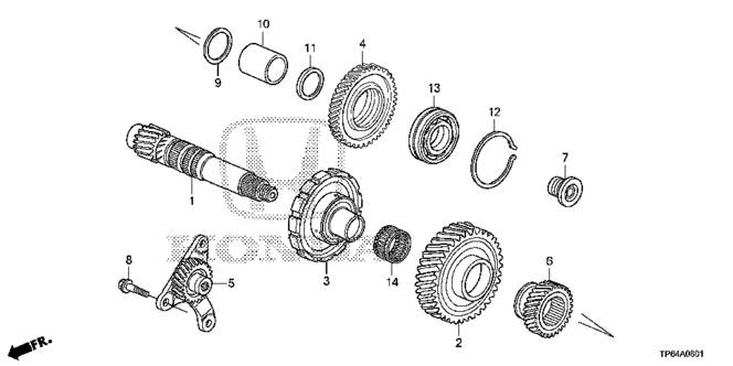 TRANSMISSION - AUTOMATIC/AT COUNTERSHAFT (V6) (2) for 2013 Honda CROSSTOUR #1