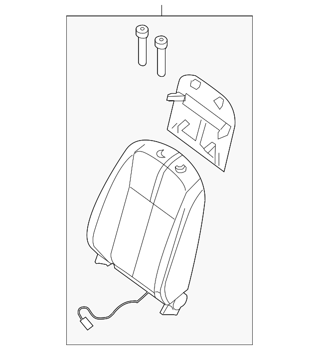 87650-JA10A Деталь SEAT BACK ASSY