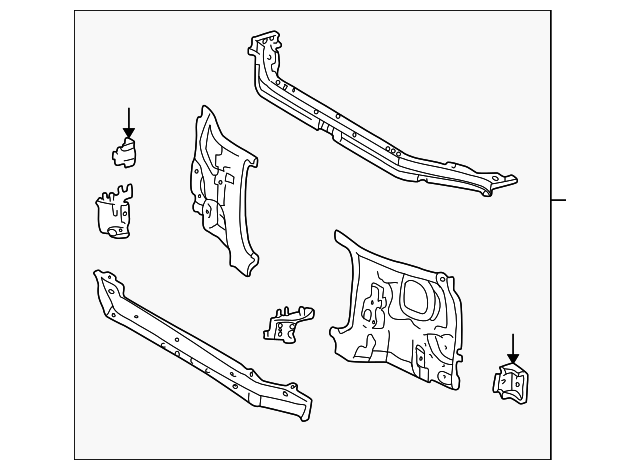53201-0C030 Деталь RADIATOR SUPPORT