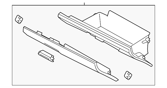 66121AL00AVH Деталь GLOVE BOX ASSY