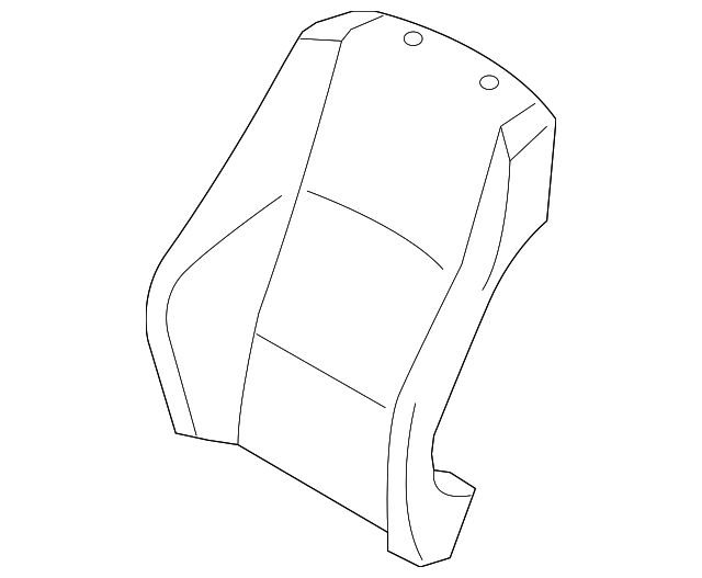 52-10-7-257-465 SEAT BACK COVER, LEFT
