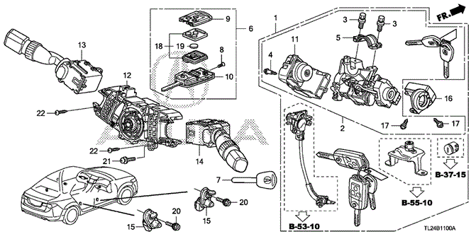 TSX SEDAN COMBINATION SWITCH
