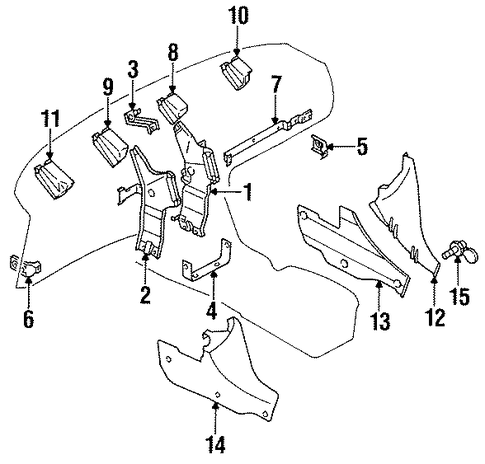 Galant INSTRUMENT PANEL COMPONENTS
