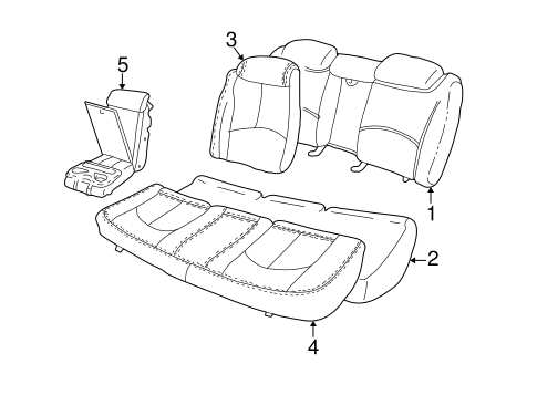 Century REAR SEAT COMPONENTS