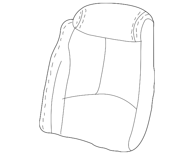 16799103 Деталь SEAT BACK COVER, LEFT