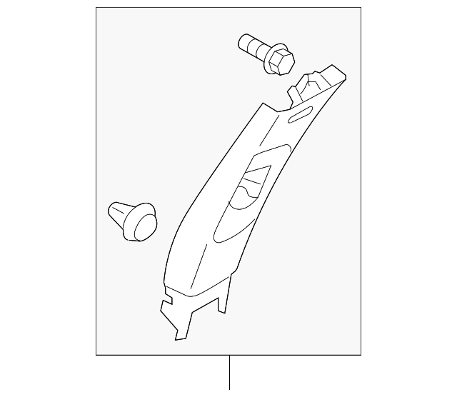 94012AG16AOR Деталь UPR CTR PLR TRIM, RIGHT