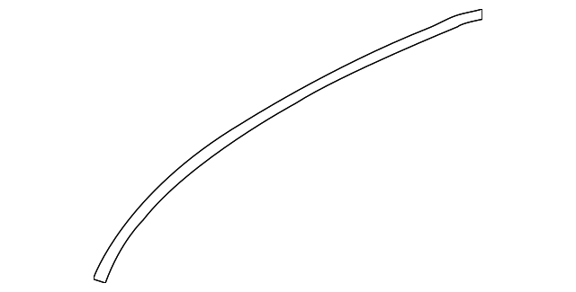 MR598753 Деталь DRIP MOLDING, LEFT