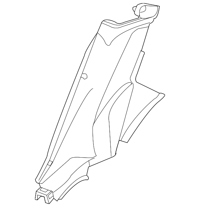 1SL53DX9AA Деталь LOWER QTR TRIM, LEFT