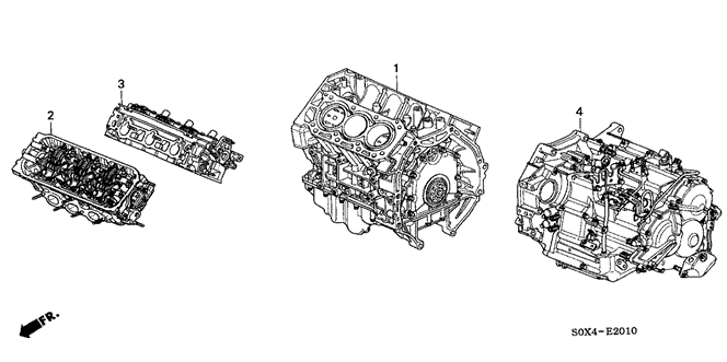 ENGINE/ENGINE ASSY. - TRANSMISSION ASSY. for 2000 Honda ODYSSEY #1