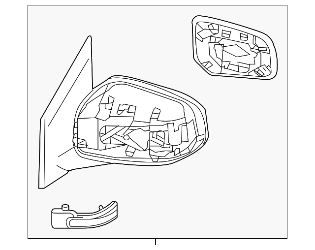 7632B806 Деталь MIRROR ASSY, RIGHT