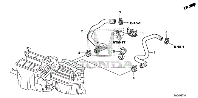 ELECTRICAL / EXHAUST / HEATER / FUEL/WATER HOSE (V6) for 2009 Honda ACCORD SEDAN #1
