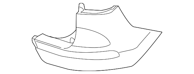 86672-3W000 Деталь BUMPER SIDE, RIGHT