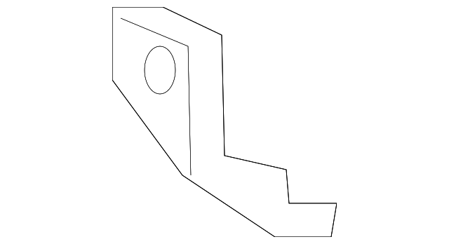 86635-3W010 Деталь IMPACT BAR LOWER BRACKET, LEFT
