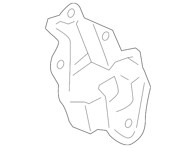 48407-04010 Деталь REAR SIDE RAIL BRACKET, LEFT