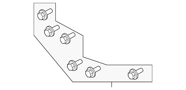 68227694AA Деталь H'LAMP BRACKET BOLT, LEFT