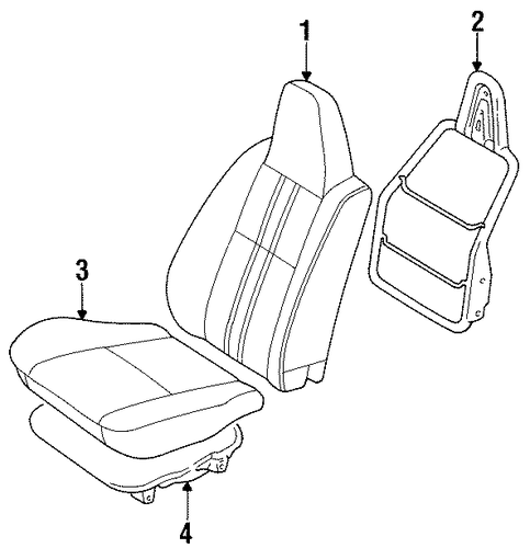 Paseo FRONT SEAT COMPONENTS