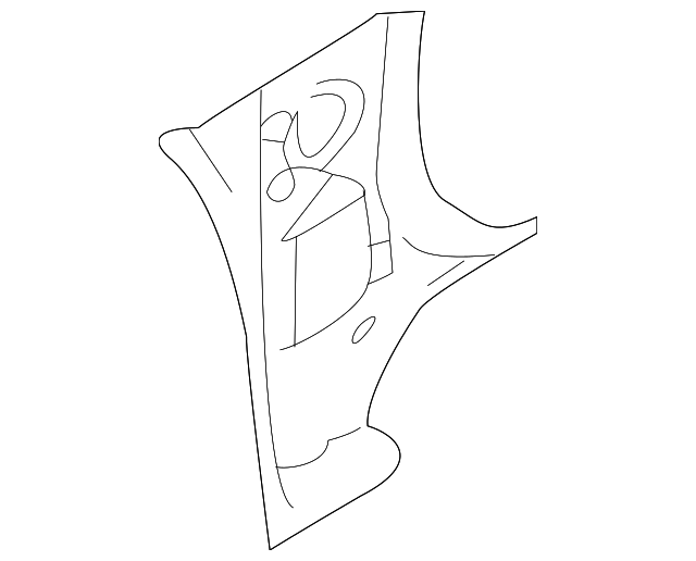 51159SG0409P Деталь LOWER PILLAR, RIGHT