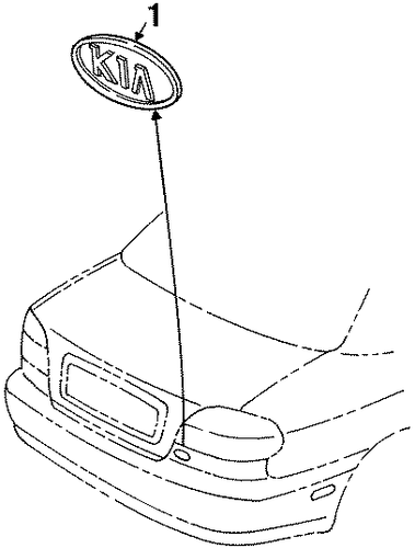 Sephia EXTERIOR TRIM - REAR BODY