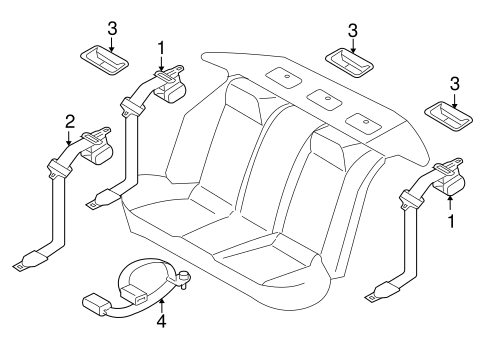 Altima REAR SEAT BELTS