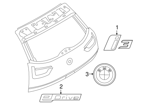 i3 EXTERIOR TRIM - LIFT GATE