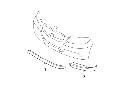 330i EXTERIOR TRIM - FRONT BUMPER