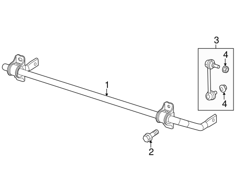 200 STABILIZER BAR & COMPONENTS 2
