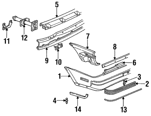 Cavalier BUMPER & COMPONENTS - REAR 2