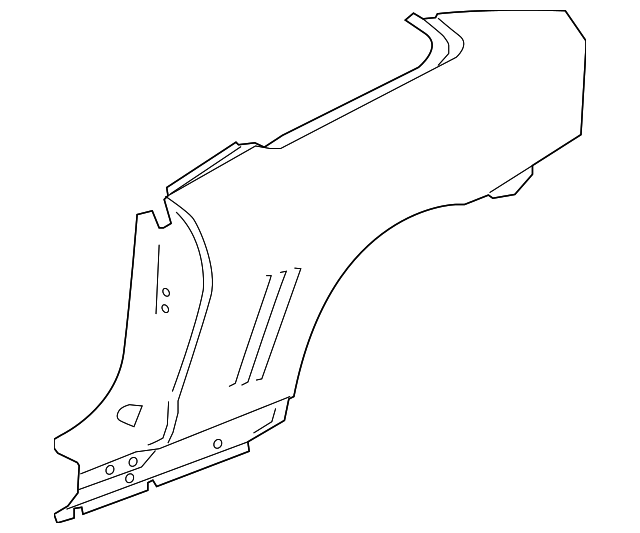 22793395 Деталь QUARTER PANEL, RIGHT