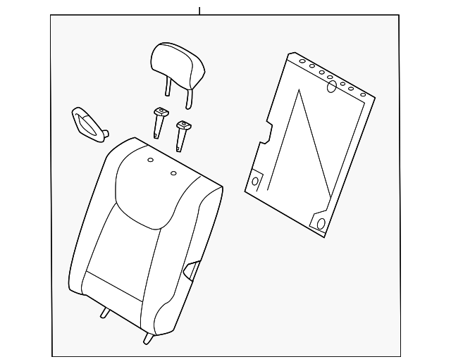 89300-3Y410-PDJ Деталь SEAT BACK ASSY