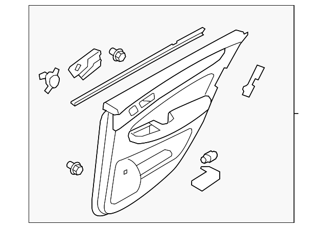 83301-3M061-A4 Деталь DOOR TRIM PANEL, LEFT