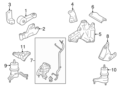 Camry ENGINE & TRANS MOUNTING