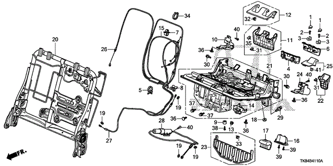 INTERIOR / BUMPER/REAR SEAT COMPONENTS (L.) for 2011 Honda ODYSSEY #1