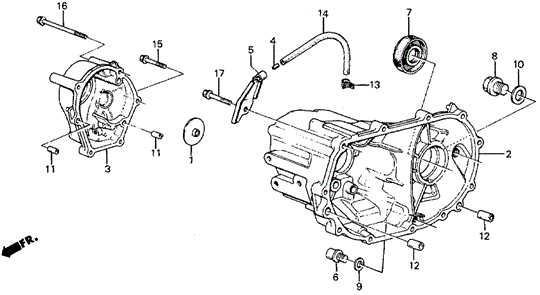 TRANSMISSION - MANUAL/MT TRANSMISSION HOUSING for 1987 Honda CRX #1