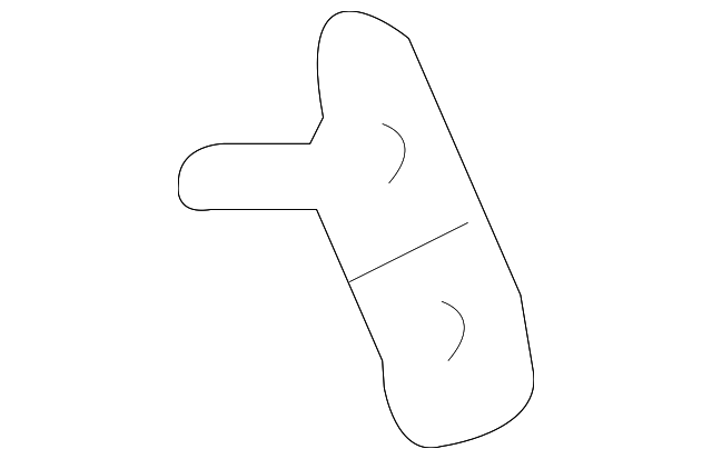 22805619 Деталь INNER HINGE PLR SUPPORT, LEFT