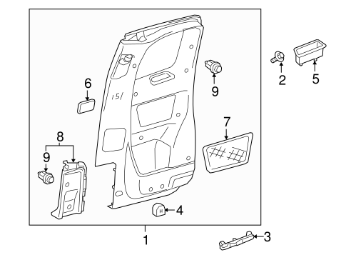 Tacoma INTERIOR TRIM - REAR DOOR 2