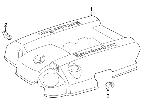 ML55 AMG ENGINE APPEARANCE COVER